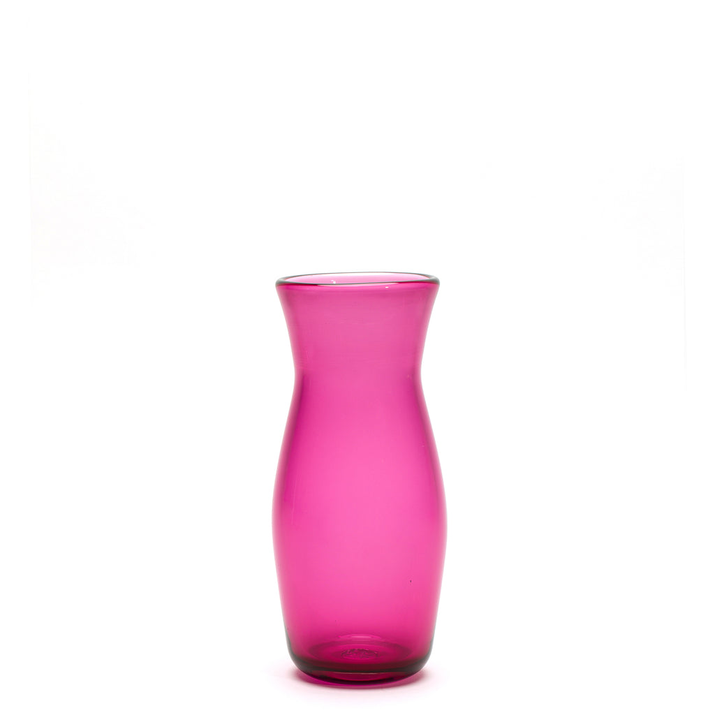 Transparent Raspberry Vase