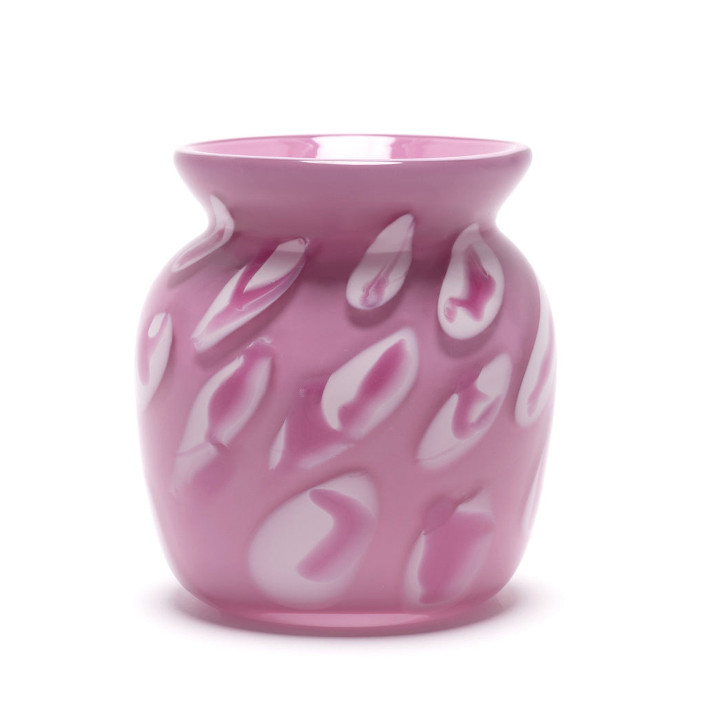 Pink Vase with White and Pink Spots