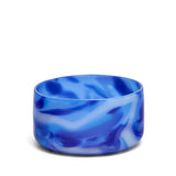 Sky Blue Bowl with Cobalt Blue, Powder White, and Cornflower Blue Strokes