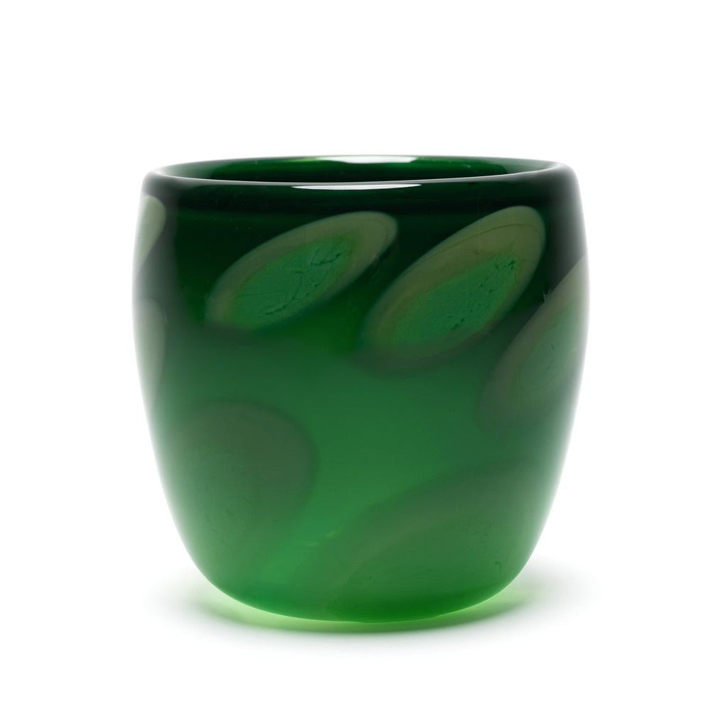 Green Vase with Pistachio and Green Spots