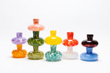 Forest Green/Transparent Spotted Candle Holder