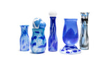 Sky Blue Vase with Royal Blue and Sky Blue Strokes