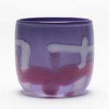 Lilac Vase with Rose and White Strokes