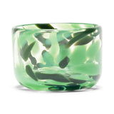 Transparent Small Candy Bowl with Cactus and Forest Green Spots