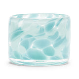 Transparent Small Candy Bowl with Sky Blue and Seafoam Spots