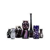 Amethyst Vase with White and Lavender Spots
