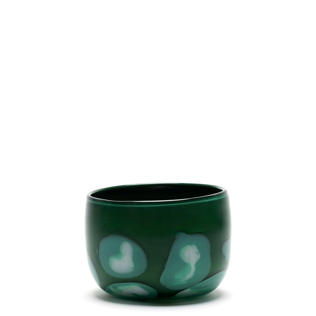 Green Bowl with Jade and White Strokes