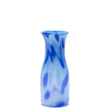 Sky Blue Vase or Carafe with Royal Blue, White and Sky Blue Strokes
