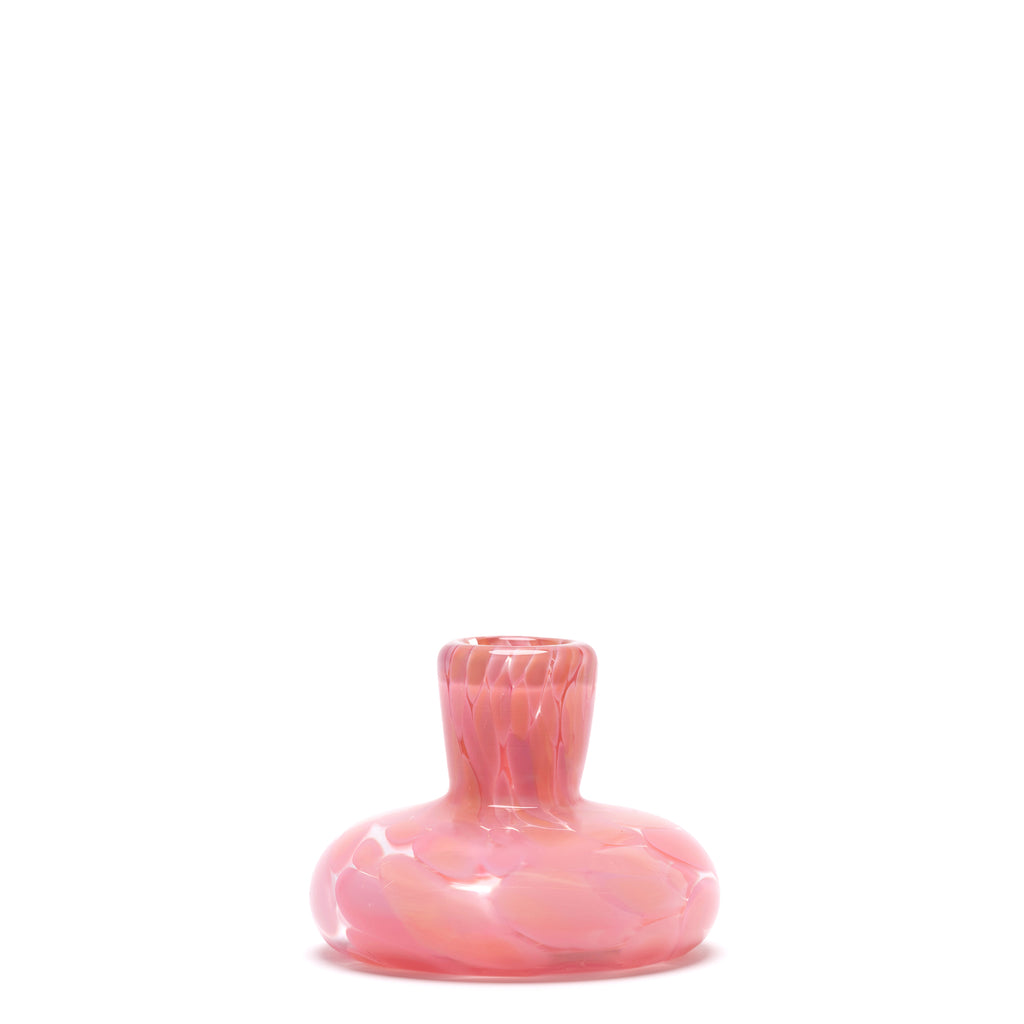 Pink/Transparent Spotted Candle Holder