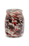 Granite Grey Vase With Red Camouflage Spots