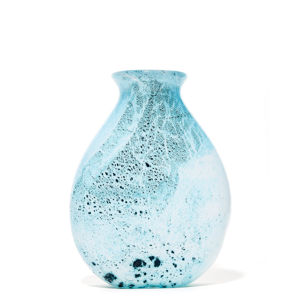 Turquoise/Black Marble Vase