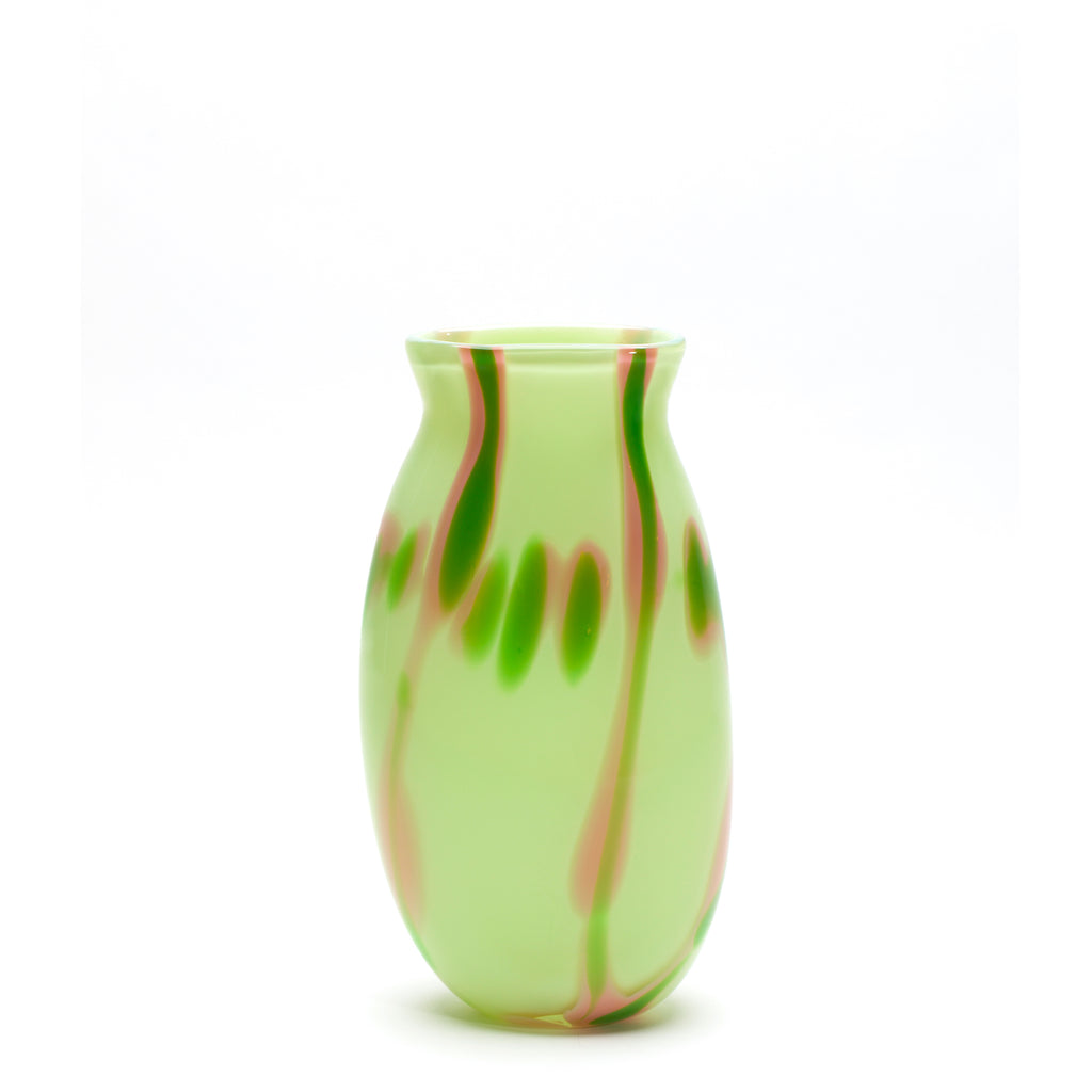 Mint/Pink/Green Swirl Vase