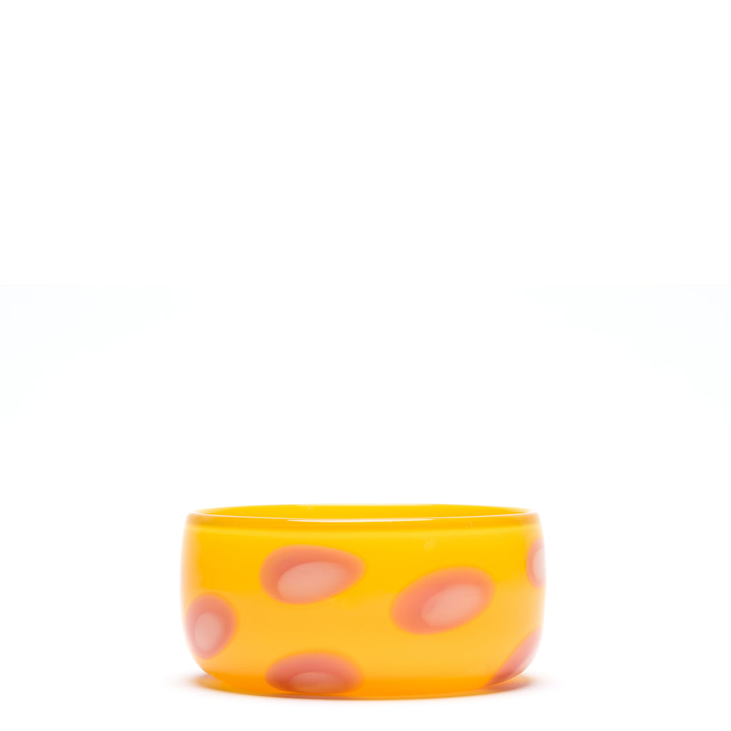 Yellow/Pink Spotted Bowl