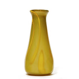 Olive Green/Yellow Swirl Vase