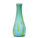 Teal/Lime Swirl Vase
