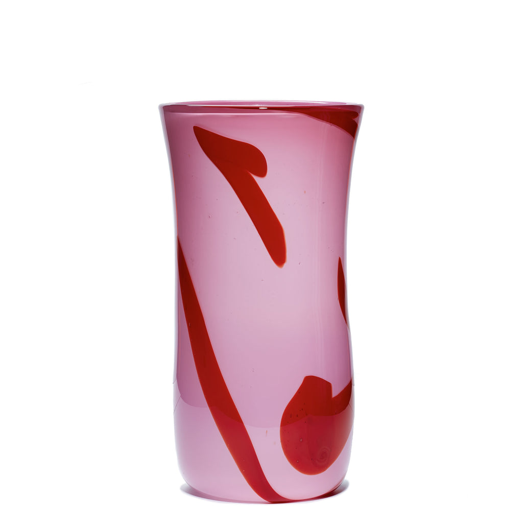 Pink/Red Stroke Vase