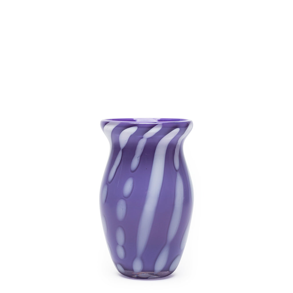 Purple/White Swirl Vase
