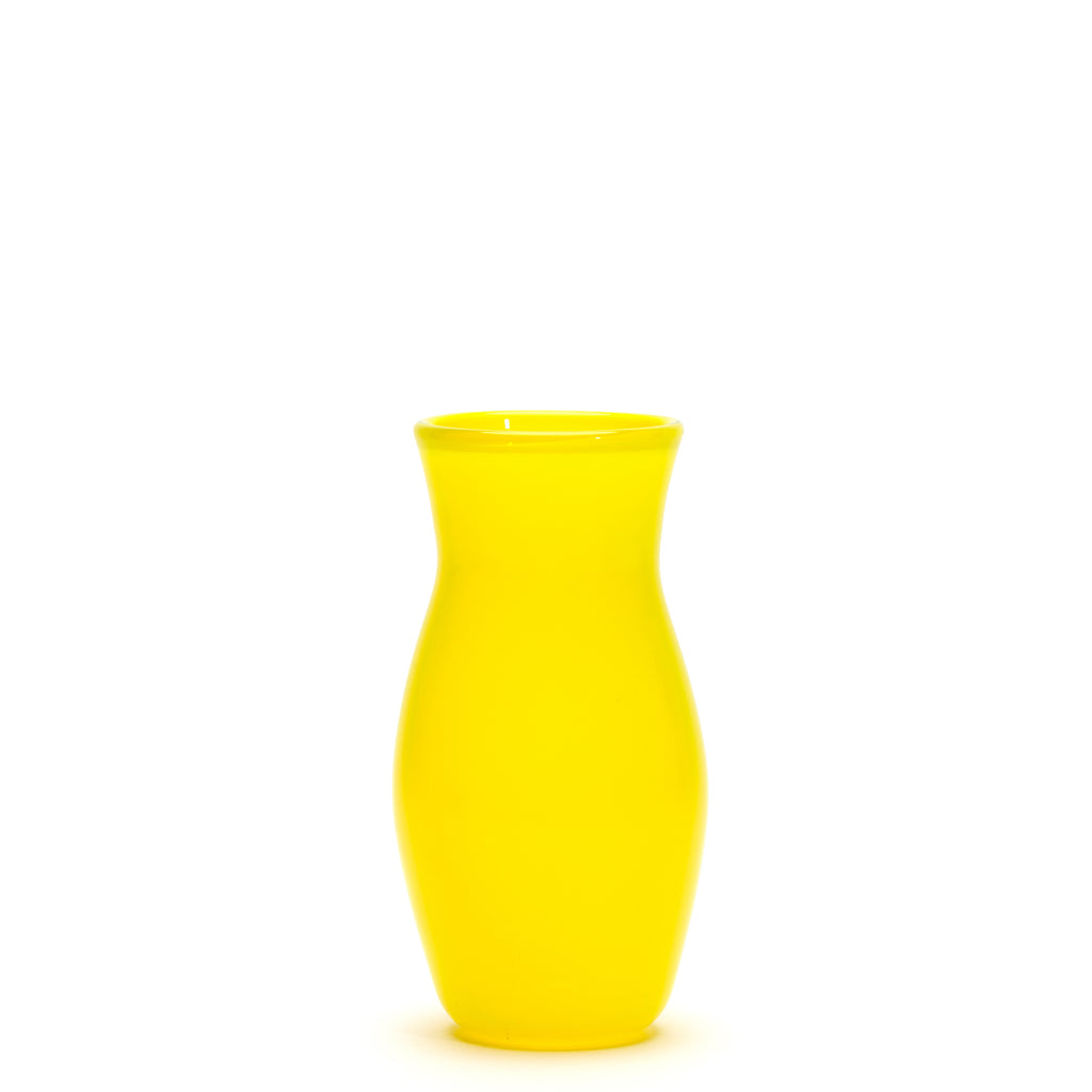 Transparent Neon Yellow Vase