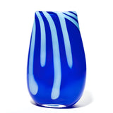 Blue Stripe Wide Vase