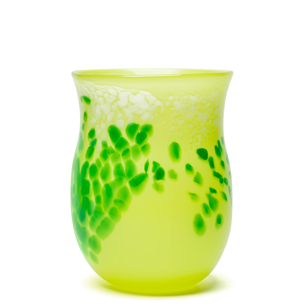 Lime/Green Spotted Vase
