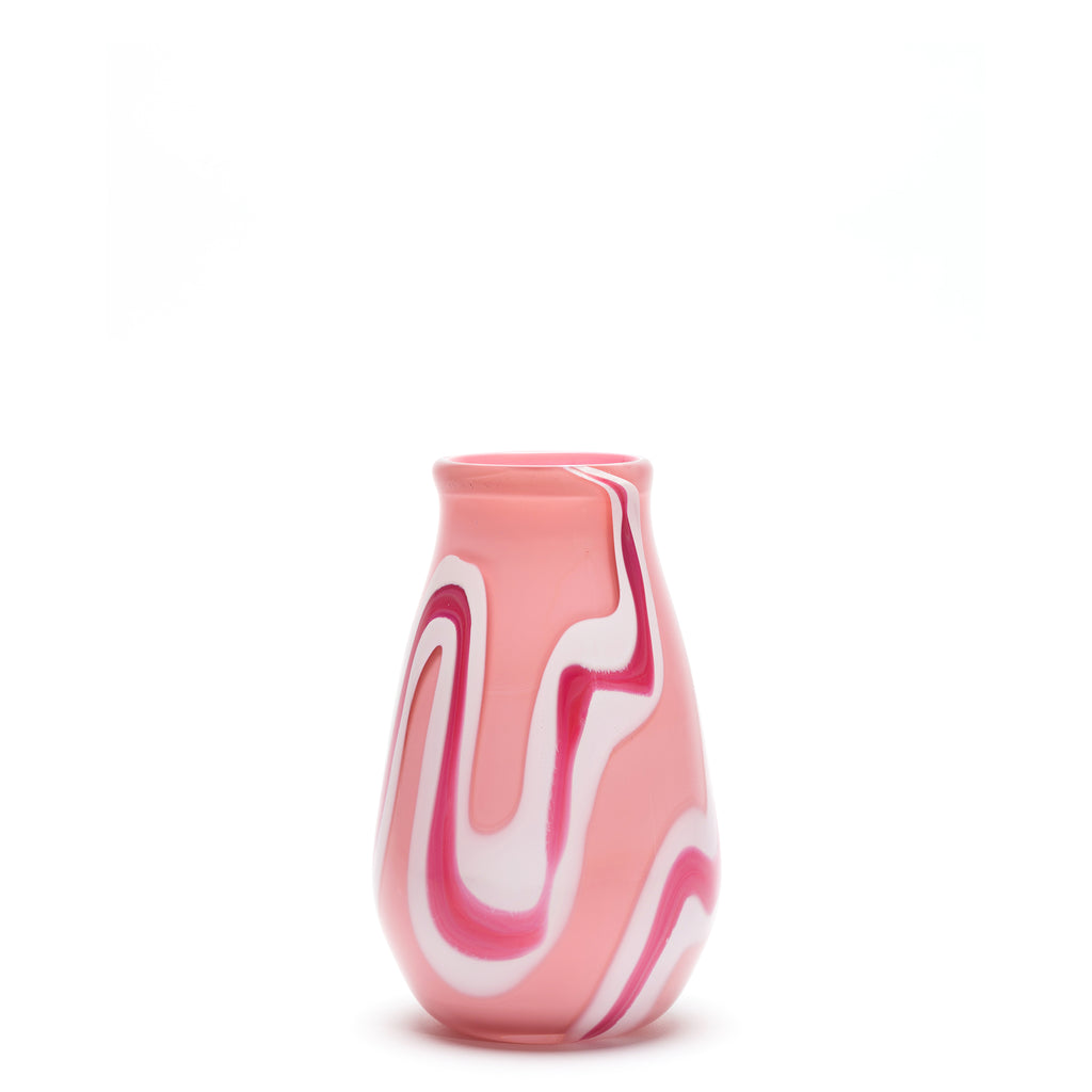 Pink/White/Raspberry Stroke Vase