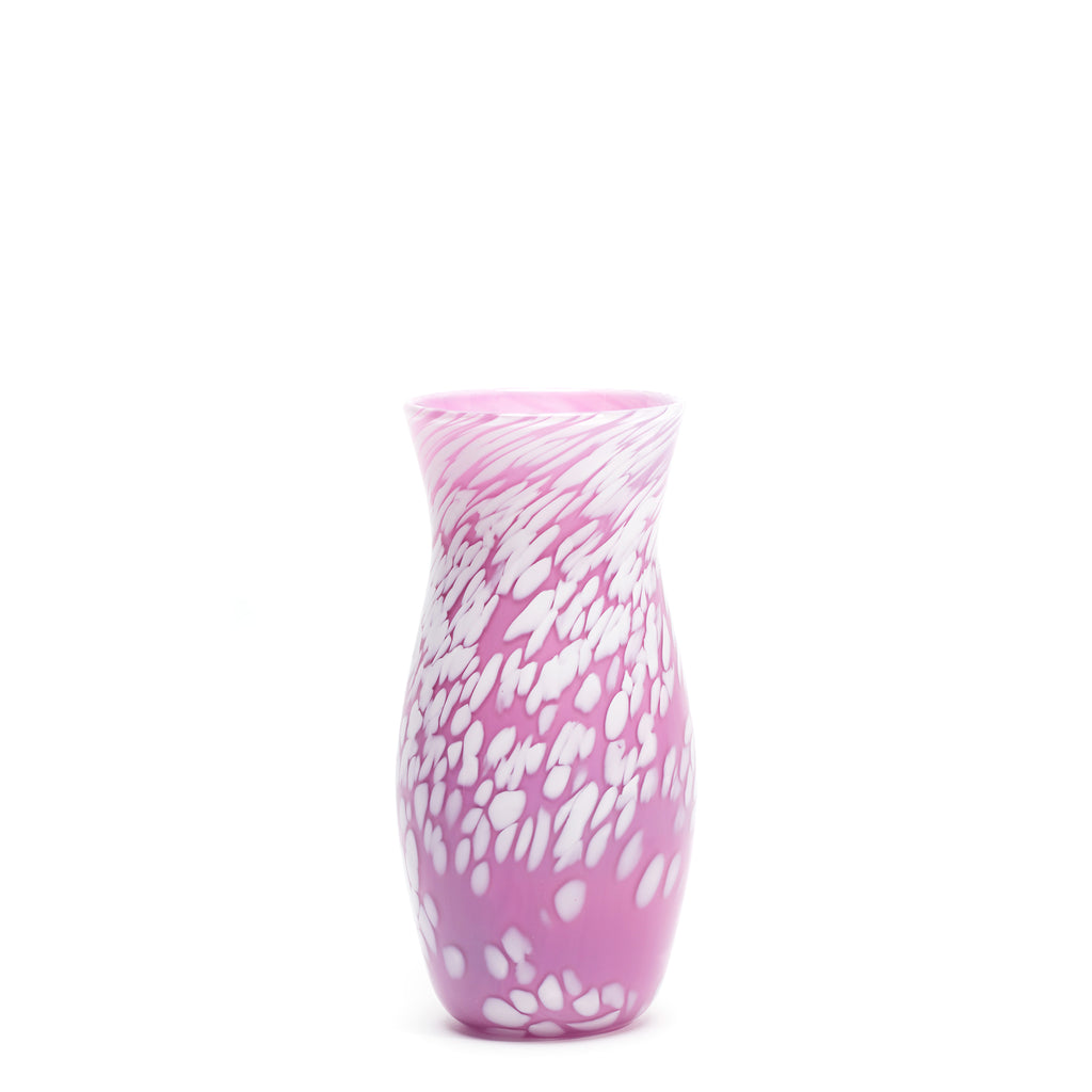 Lilac/White Spotted Vase