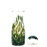 Forest Green/Transparent Spotted Carafe