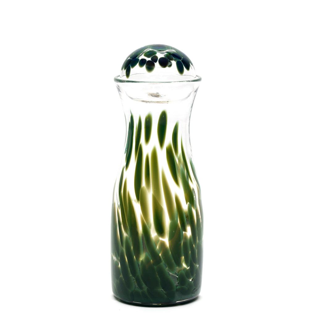 Forest Green/Transparent Spotted Carafe